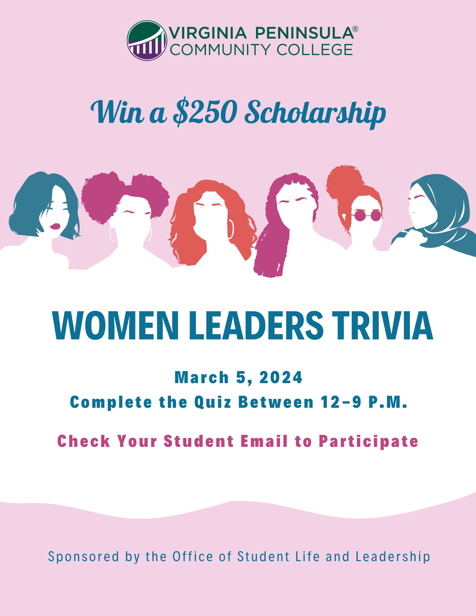 women leaders trivia flyer