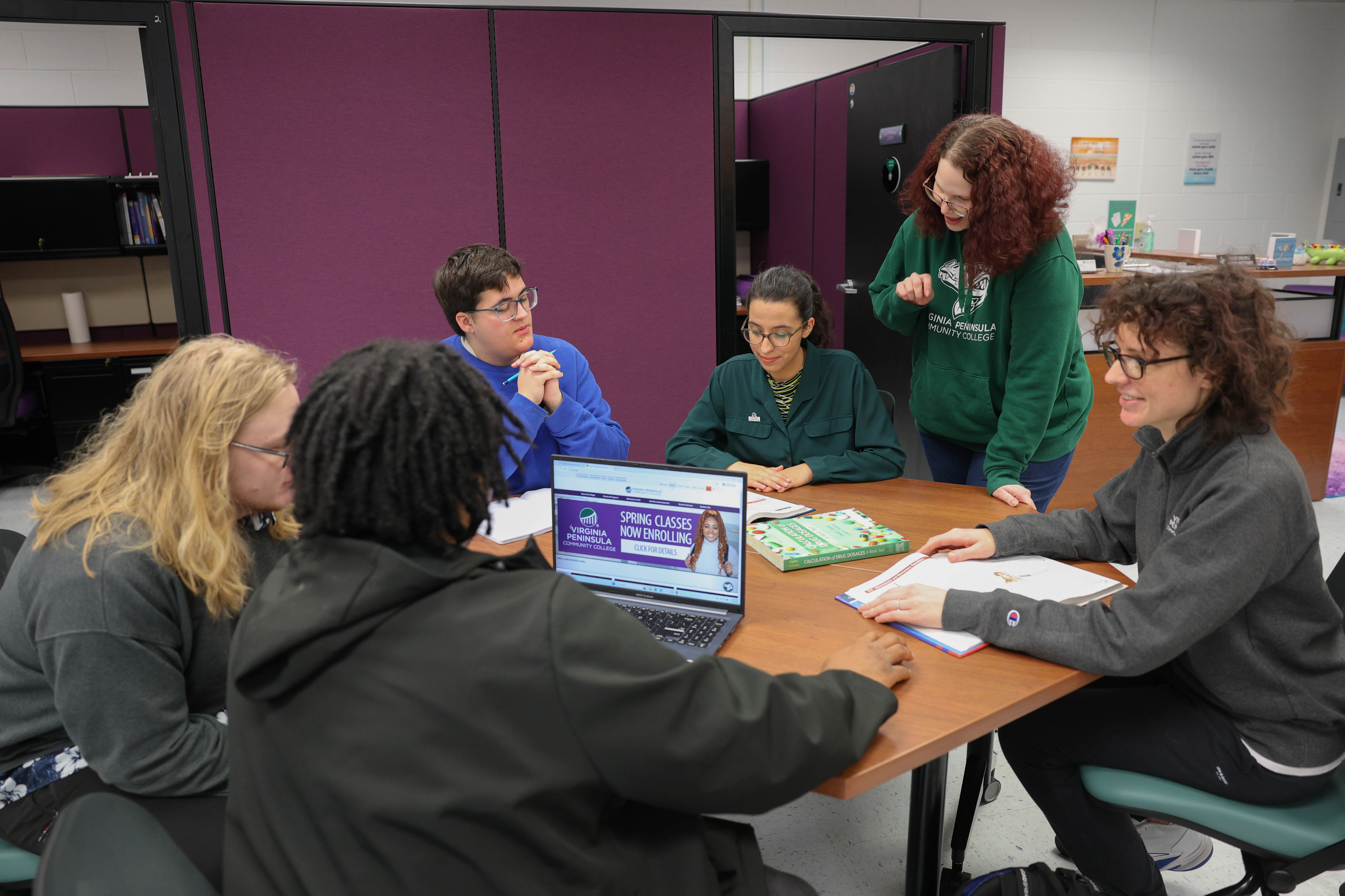 Lizz Rizzatto is excited the Tutoring Center has moved into a bigger space in Kecoughtan Hall.