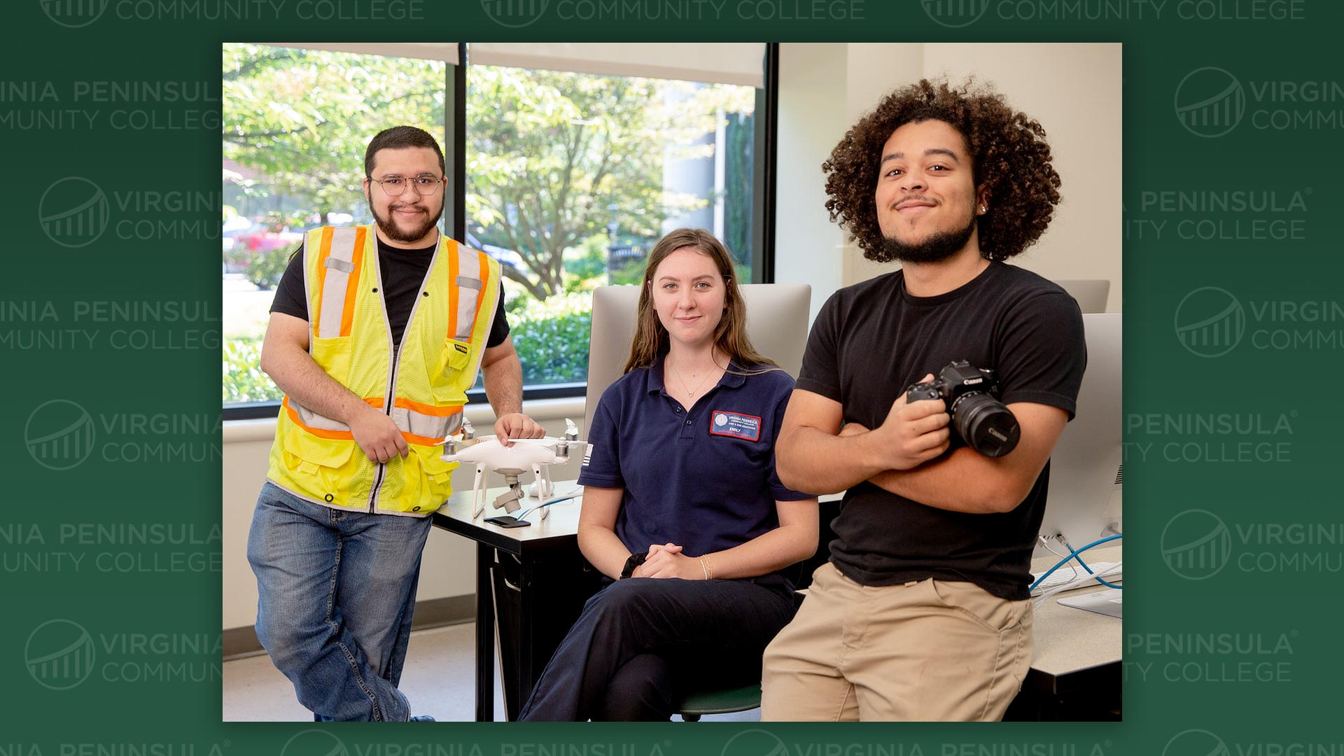 Josh Falcon, Emily Huffman, and Kolby Hodge joined forces to create a promotional video for the EMS program.