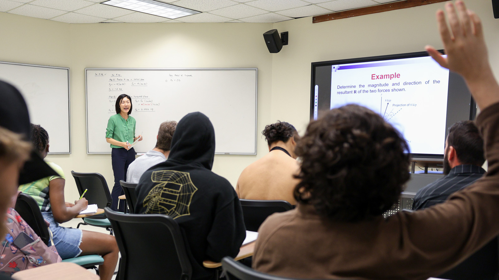 Engineering class in Hastings Hall