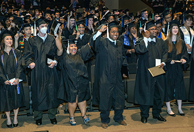 Lots of graduates pictured in the 2022 commencement