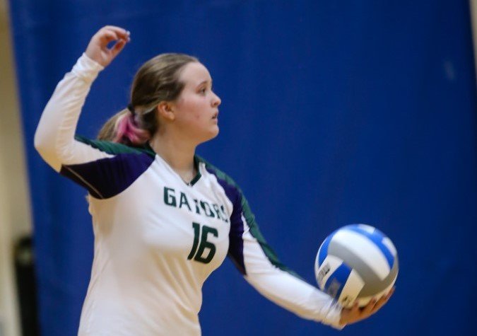 Hannah Sweazey is grateful for her time on the Virginia Peninsula Community College volleyball team.