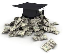 Image of a graduation cap and money