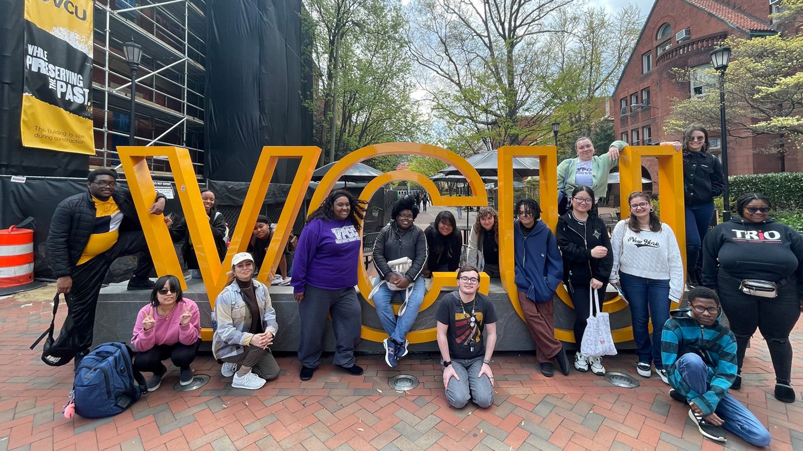 VPCC students on a transfer visit to VCU