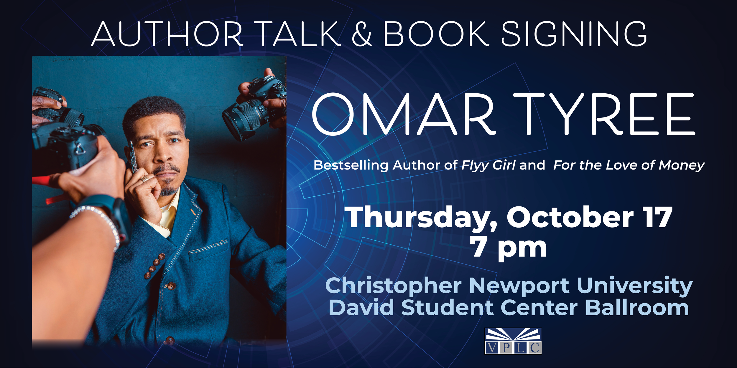 Omar Tyree 'Author Talk & Book Signing' banner